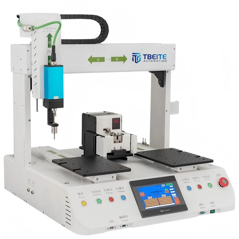 The single-head double-rails air suction screw locking machine